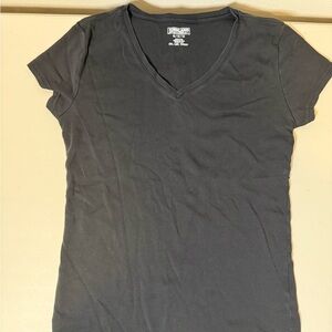 Kirkland Signature Women's Black V-Neck Tee